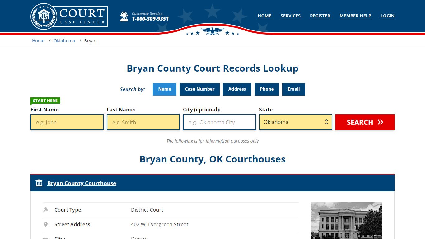 Bryan County Court Records | OK Case Lookup